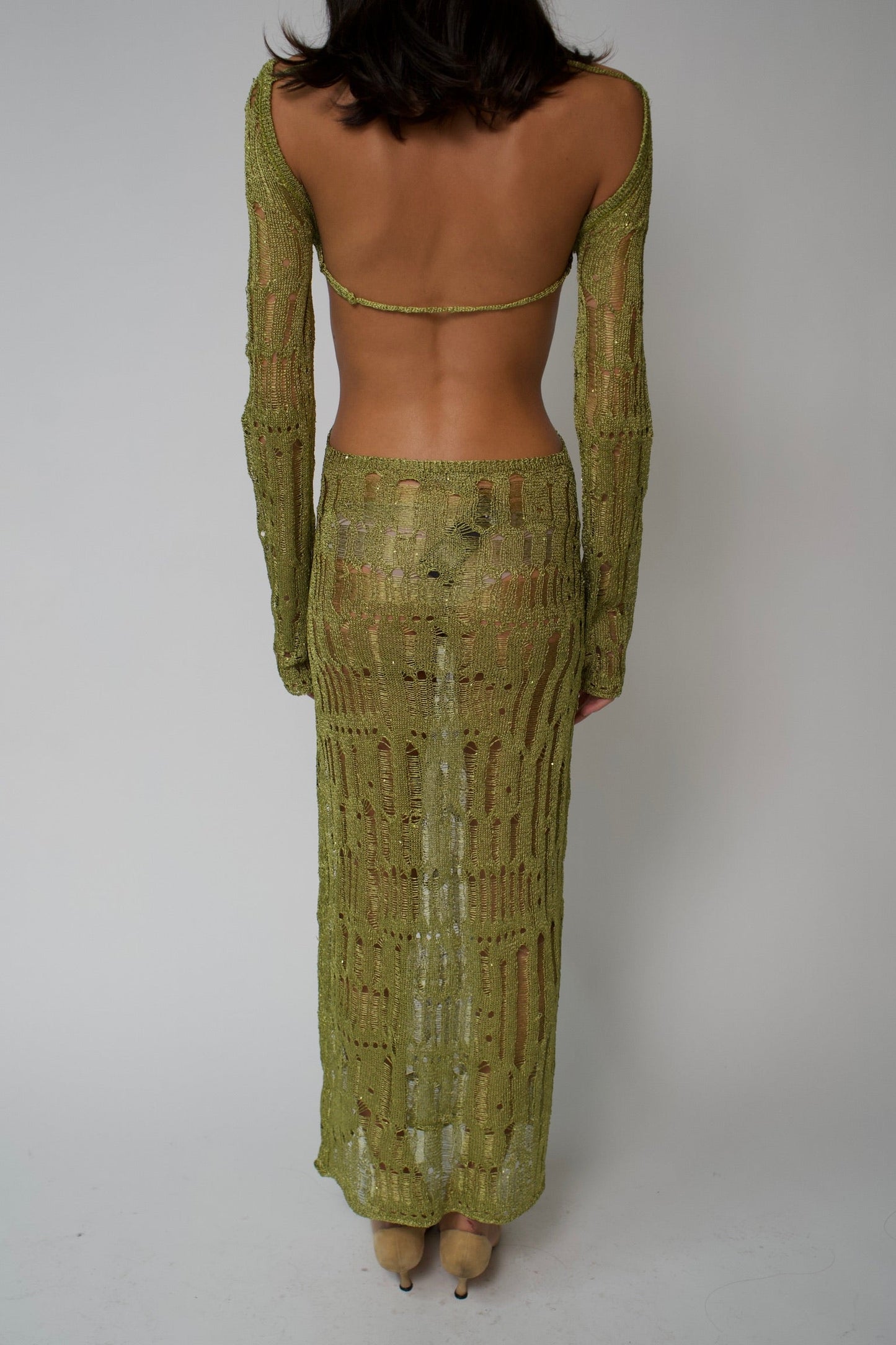 Jaded London Crotchet Maxi Dress