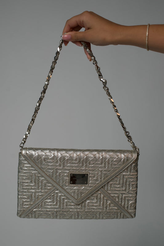 Gianni Versace Silver Shoulder Bag