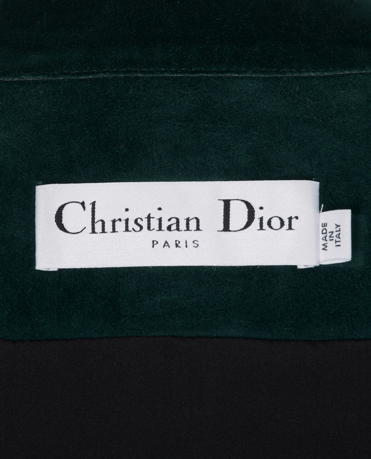 Runway Dior 2016 - Green Suede Cropped Jacket