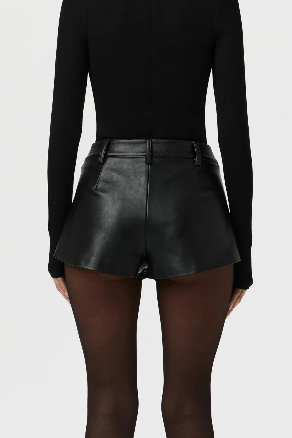 Naked Wardrobe - Vegan Leather Micro Shorts