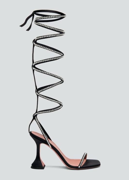 Amina Muadi - Crystal Embellished Sandals