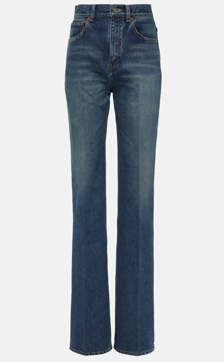 Saint Laurent - Clyde High-Rise Straight Jeans