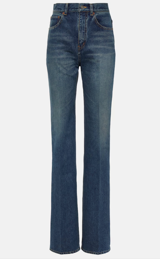 Saint Laurent - Clyde High-Rise Straight Jeans