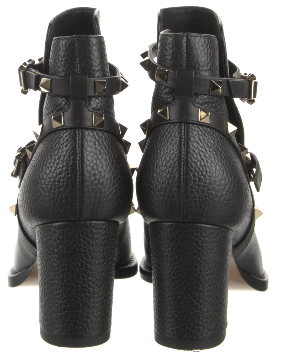 Valentino - Rockstud Leather Booties