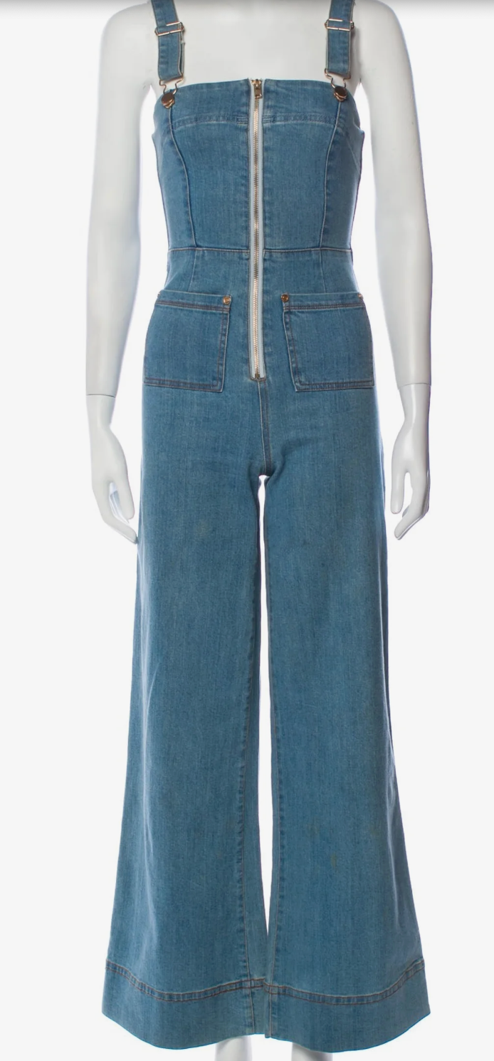 Alice McCall - Denim Bootcut Jumpsuit