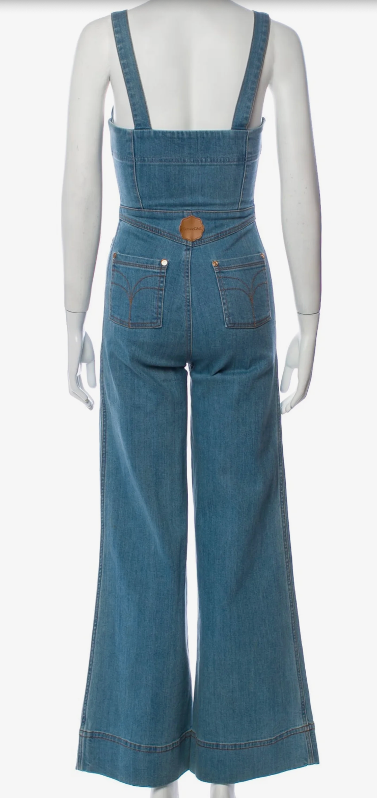 Alice McCall - Denim Bootcut Jumpsuit