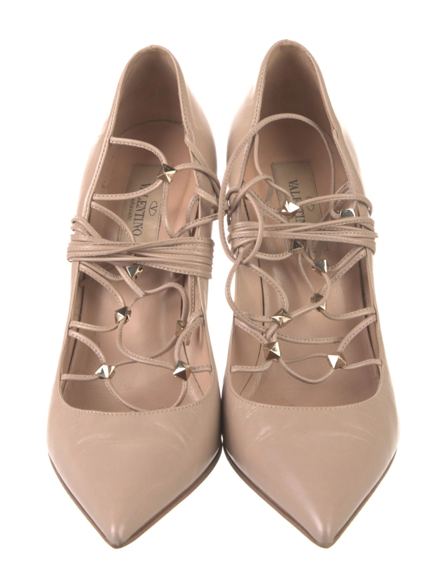 Valentino - Lace Up Pointed Heels