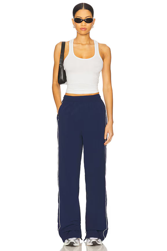 WellBeing + BeingWell - Navy Track Pants