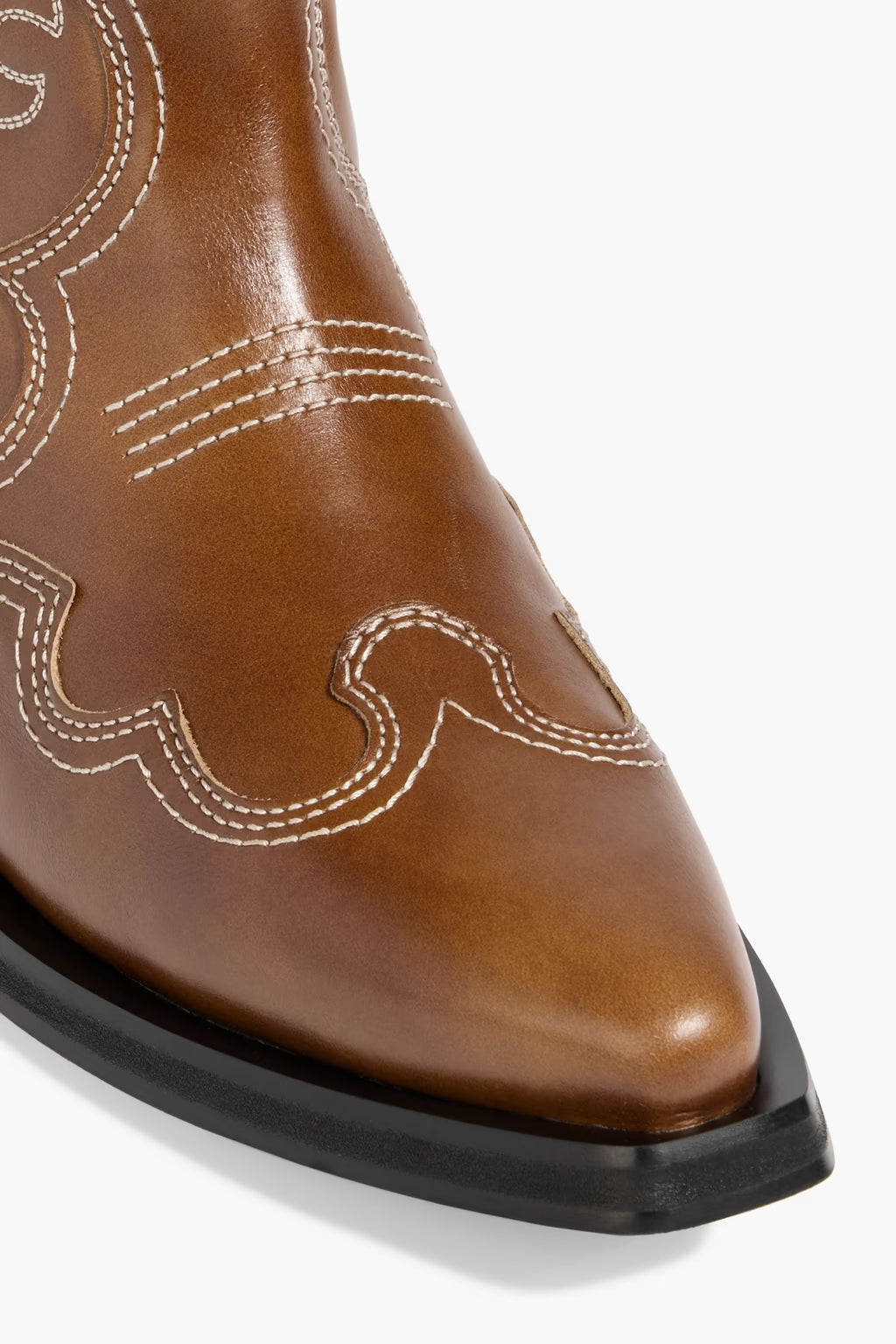 Ganni - Knee High Cowboy Boots